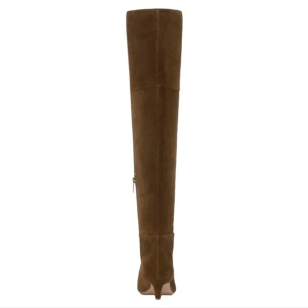Vince Camuto Camel Brown Suede Leather Iana Over The Knee Boots Size‎ 10 New NC